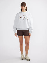 ENA Pelly II CLASSIC Collegiate Sweatshirt - White marle