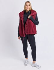 Elm Lifestyle II FREEDOM Quilted Vest - plum