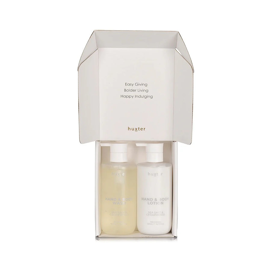 Huxter II Wash & Lotion Duo - Neutral - Sea Salt & Cedarwood
