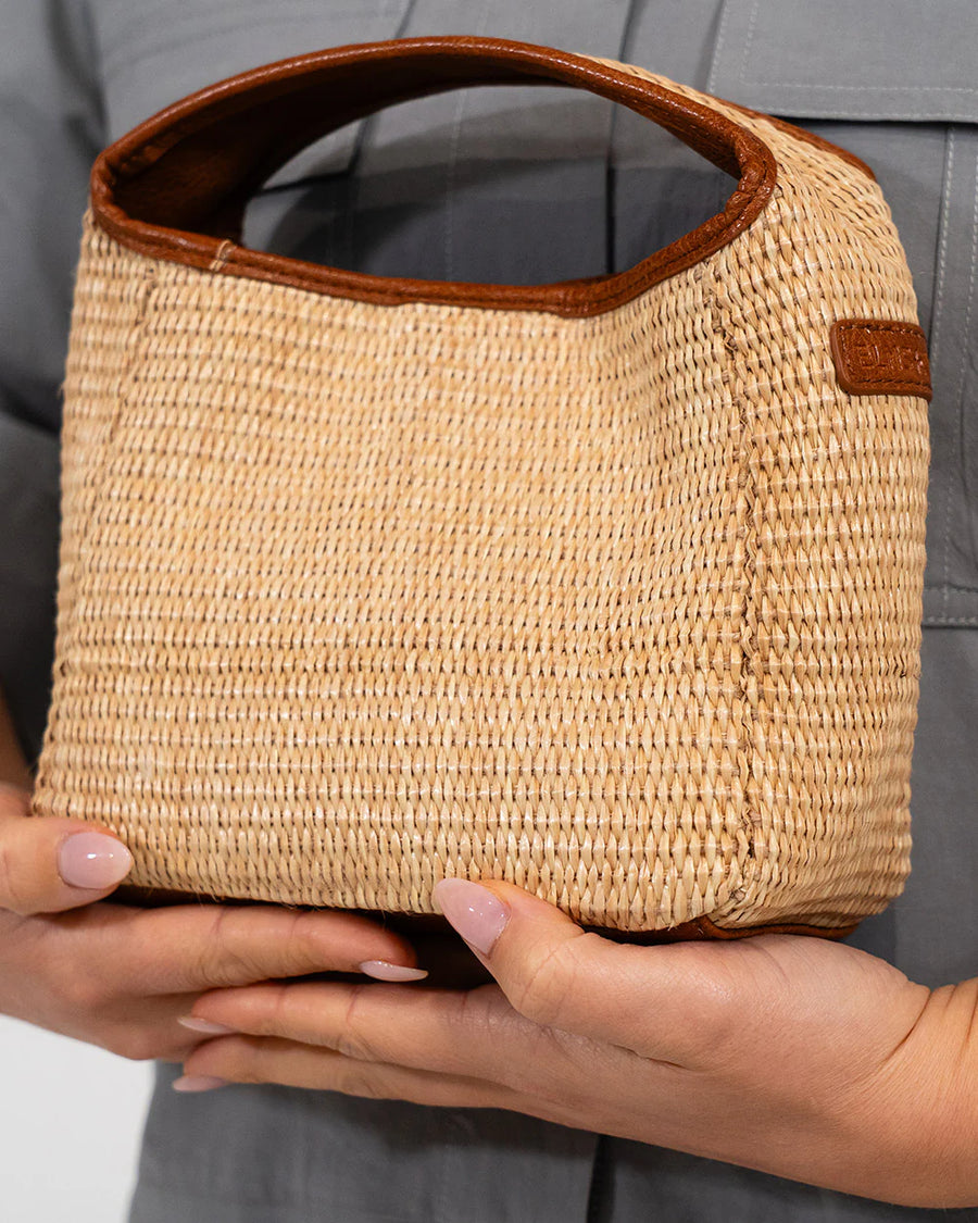 Elms & King II LINTON Crossbody - Tan Weave