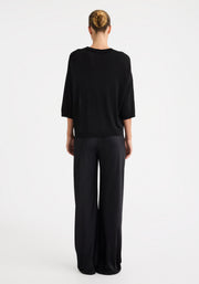 Morrison II NELE KNIT T-SHIRT - Black