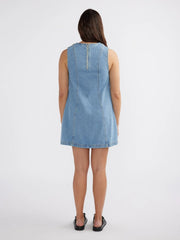 ENA Pelly II REESE Denim Mini Dress - Mid Blue Wash