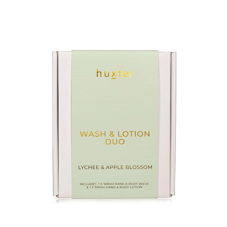 Huxter II Wash & Lotion Duo - Green - Lychee & Apple Blossom
