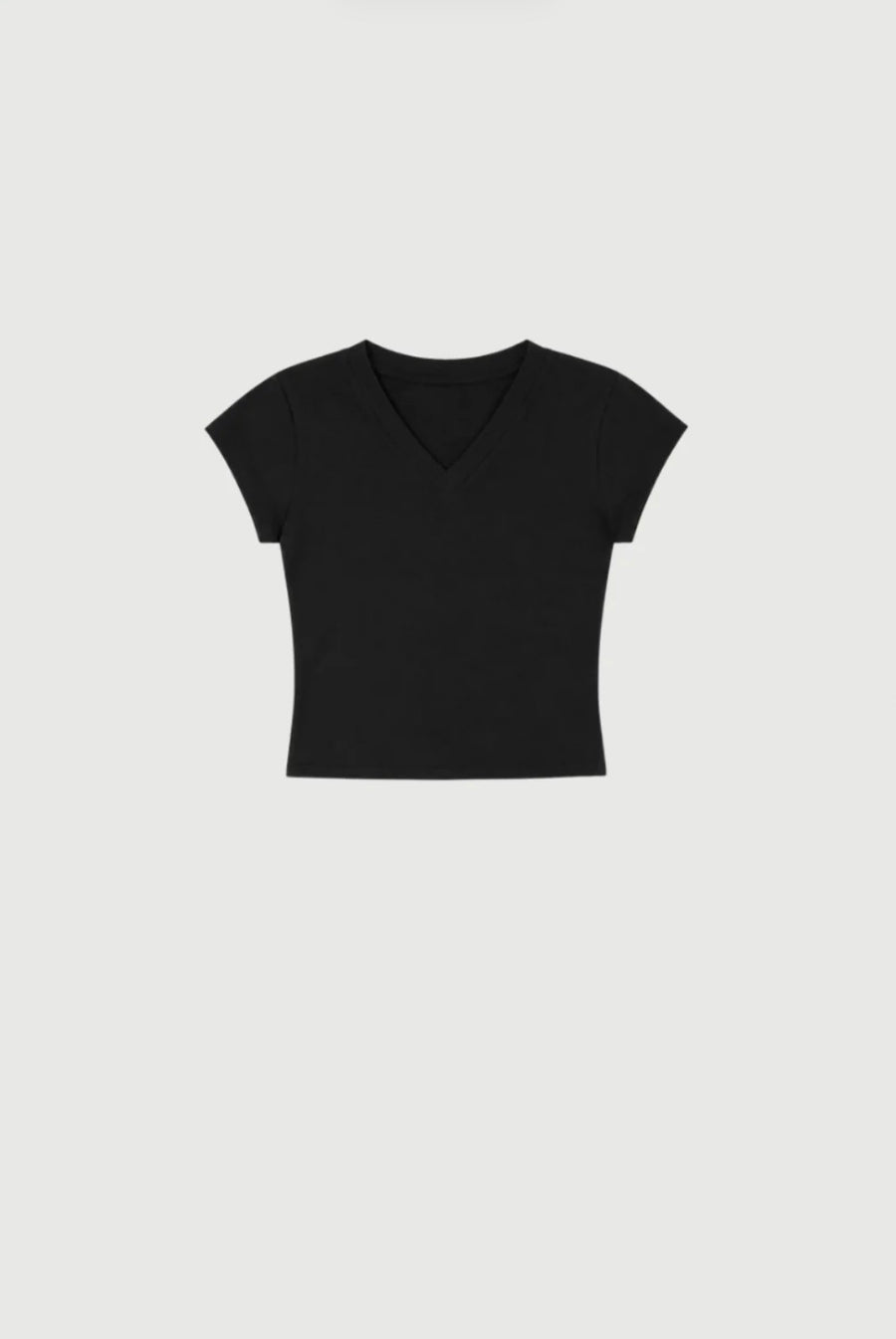 Pinky & Kamal II 90’s V neck T shirt - black