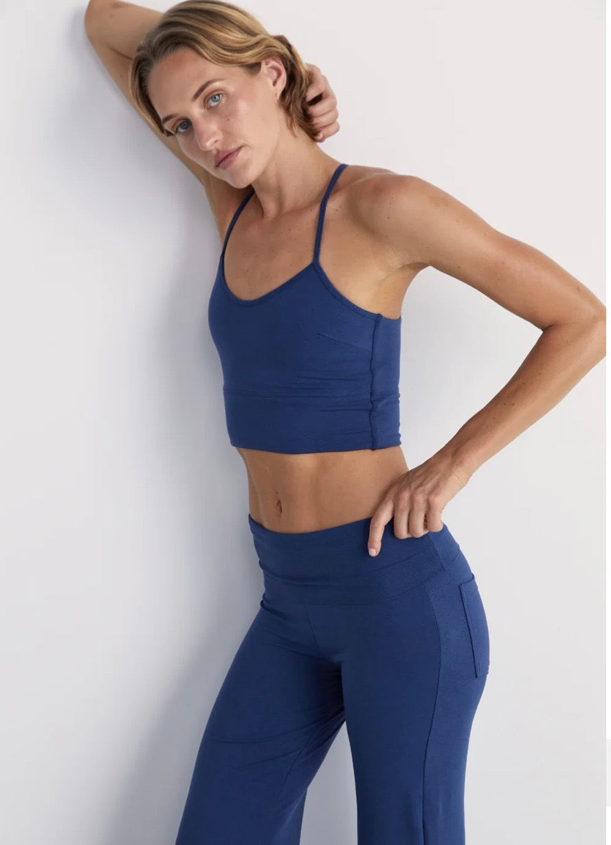 PINKY & KAMAL II FLOW Crop top - indigo