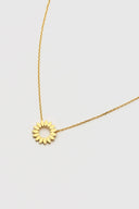 Modern Floral Necklace - Gold