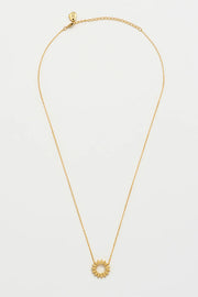 Estella Bartlett II Modern Floral Necklace - Gold