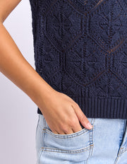 Foxwood II LUNA KNIT VEST - Navy