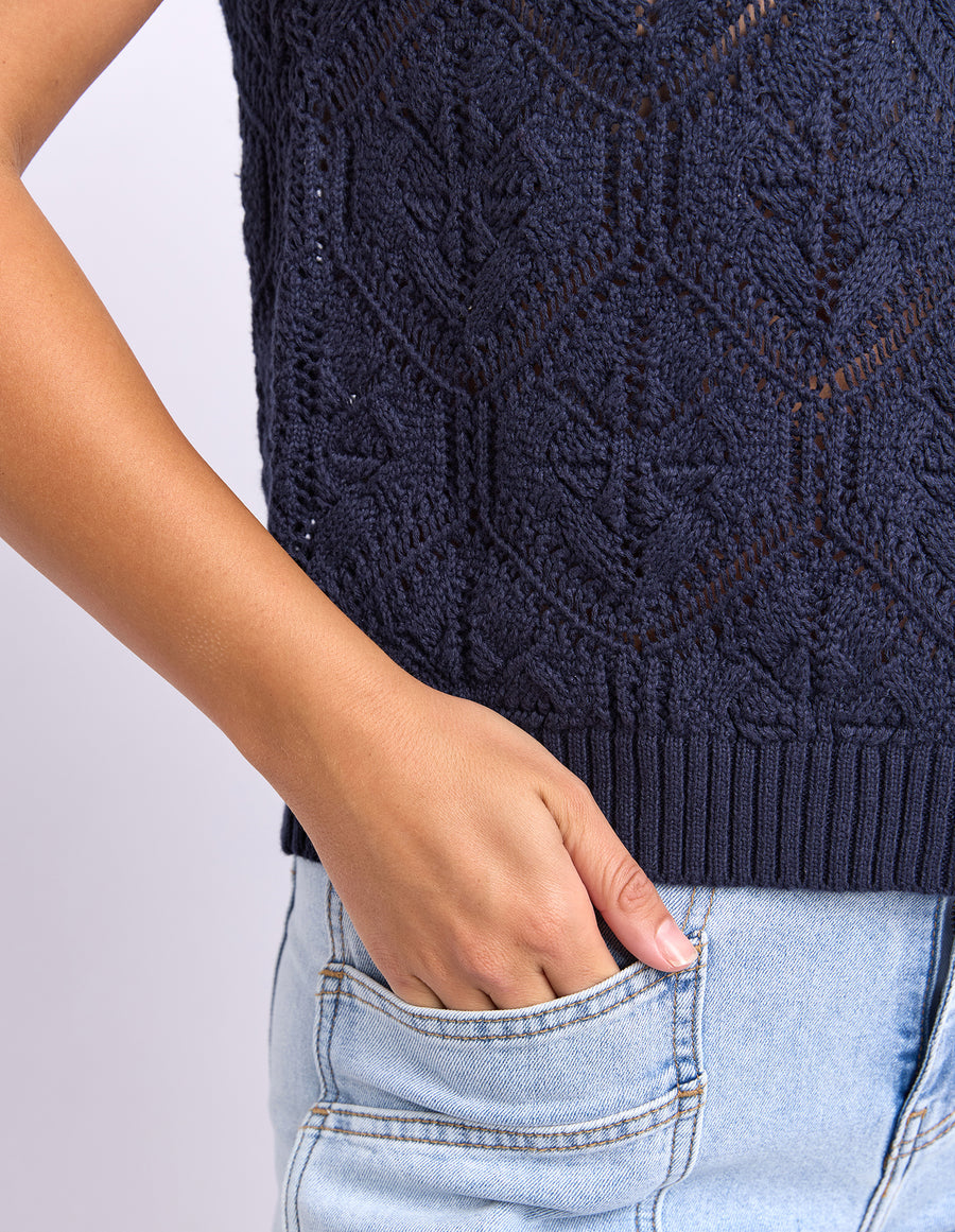 Foxwood II LUNA KNIT VEST - Navy