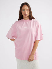 ENA Pelly II CASSIE Logo Tee - Washed Pink