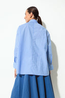 Shirt Farino - Sky Blue/White