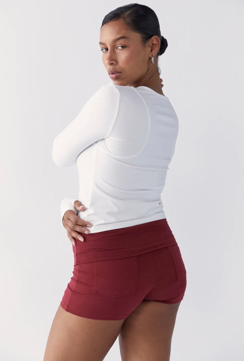Pinky & Kamal II MOTION LONG SLEEVE TOP - White