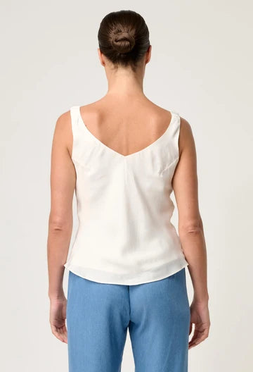 Oncewas II DELRAY Reversible V Cowl Cami - ivory