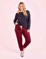 Elm Lifestyle II FREEDOM Trackpant - plum