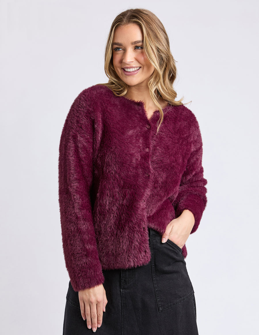 FOXWOOD II KENNY BUTTON CARDI - Windsor wine