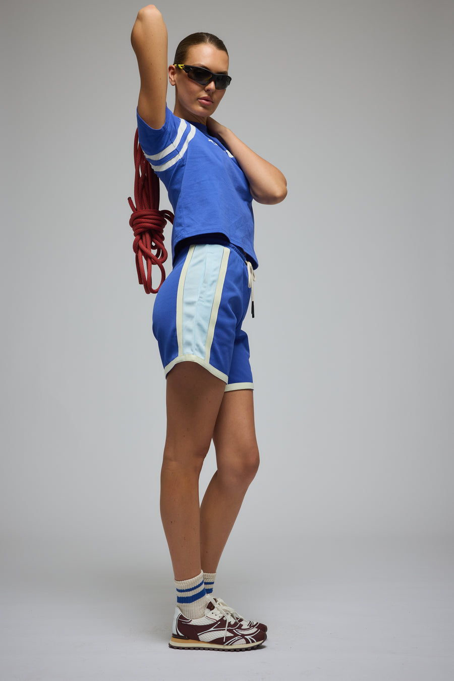 ARAMINTA JAMES II Mi SCUSI Baby Tee - Ultramarine