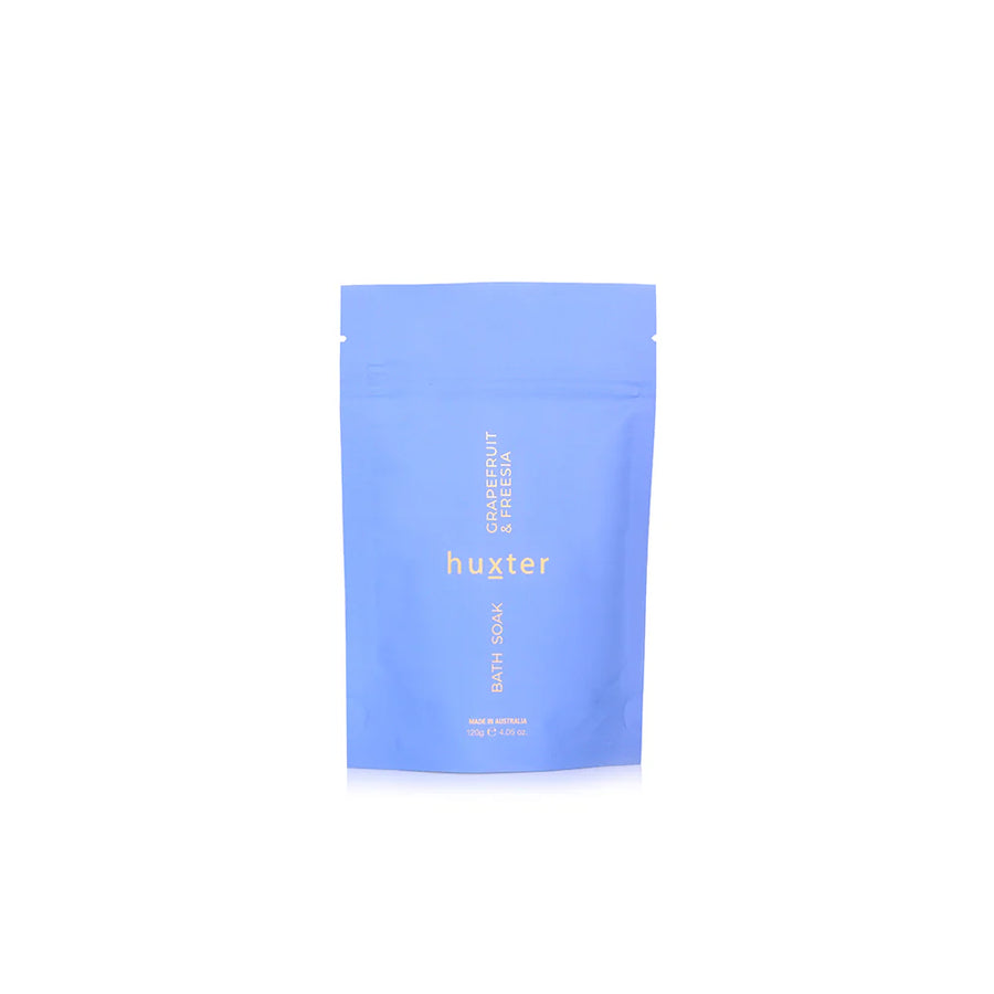 Huxter II Bath Soak 120gm - Green Tea & Cucumber, Lily & Violet Leaf, Grapefruit & Freesia