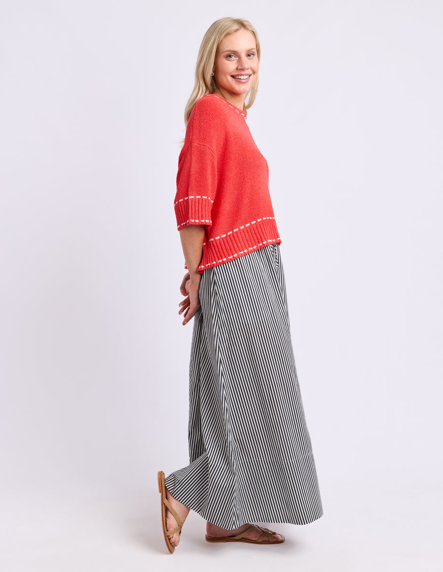 Elm Lifestyle II THE WILLOW Skirt - black stripe