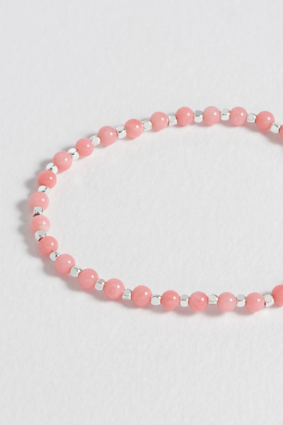 Estella Bartlett II Amelia Bracelet silver plated - Coral Agate