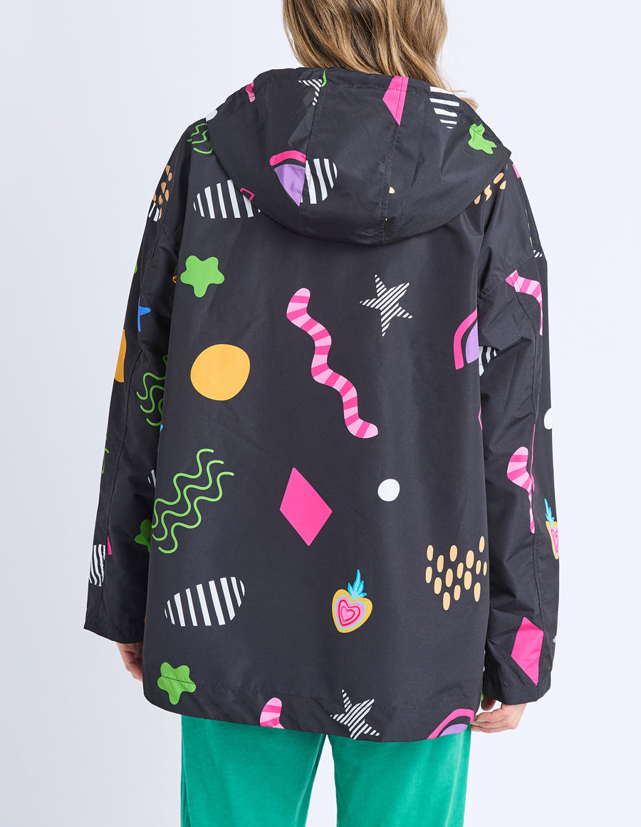 Elm II LICORICE GALAXY RAIN COAT - blue119.95