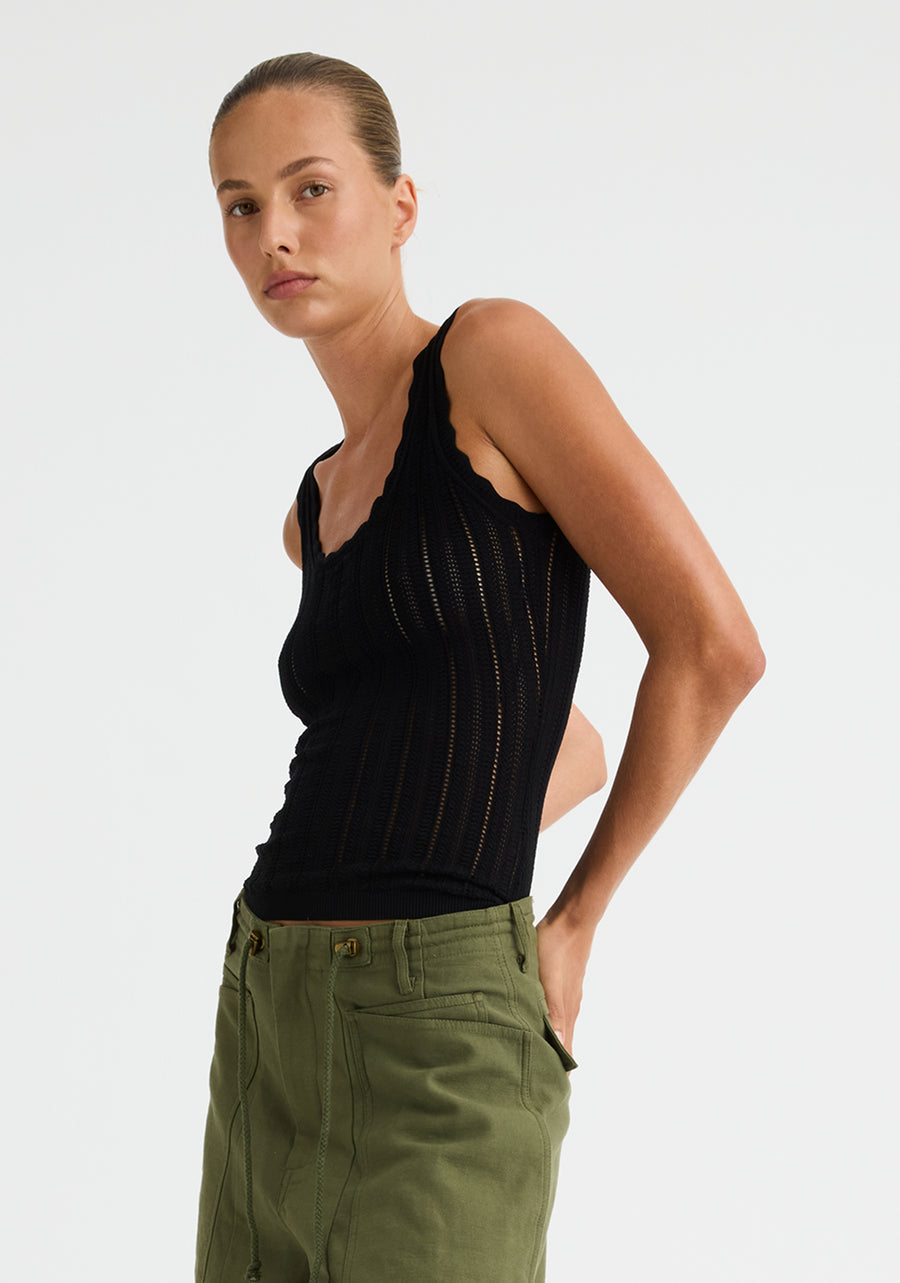 Morrison II ODETTE KNIT TANK - BLACK