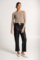Lounge The Label Sian Pleather Pants - Black