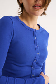 PRIMI II CATERINA SNAP BUTTON TOP - Cobalt