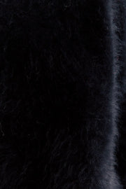 World Of Nomads II ZOE Cropped Open Cashmere Cardigan - Black