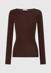 Morrison II MORRI Merino Round Neck - espresso