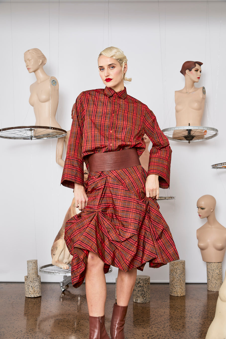 M.A Dainty II CHUTE - Red Check