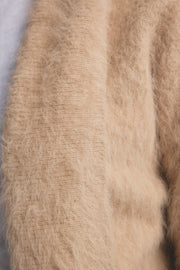 World Of Nomads II ZOE Cropped Open Cashmere Cardigan - Latte