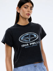 Ena Pelly II EP Vintage Baby Tee - vintage black