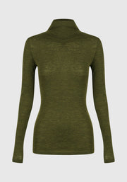 Morrison II MORRI Merino High Neck - avocado