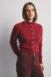 World Of Nomads II BELLA Cashmere Cardigan - Cerise