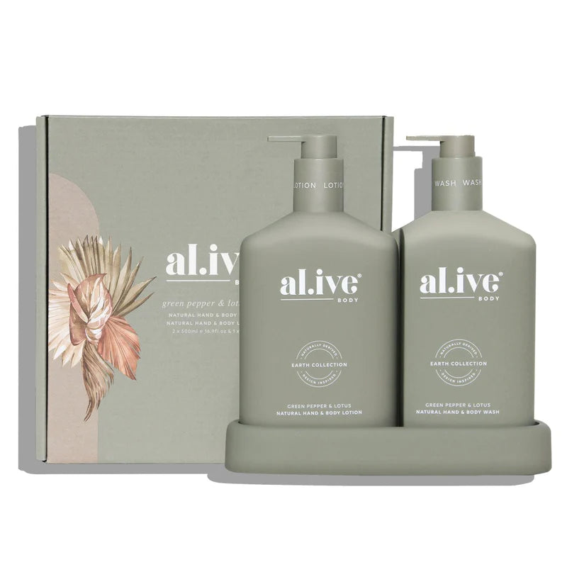 al.ive II the metallic edition - WASH & LOTION Duo - green pepper & lotus