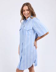 FOXWOOD II HOLIDAY Shirt Dress - Blue/White Stripe