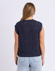 Foxwood II LUNA KNIT VEST - Navy