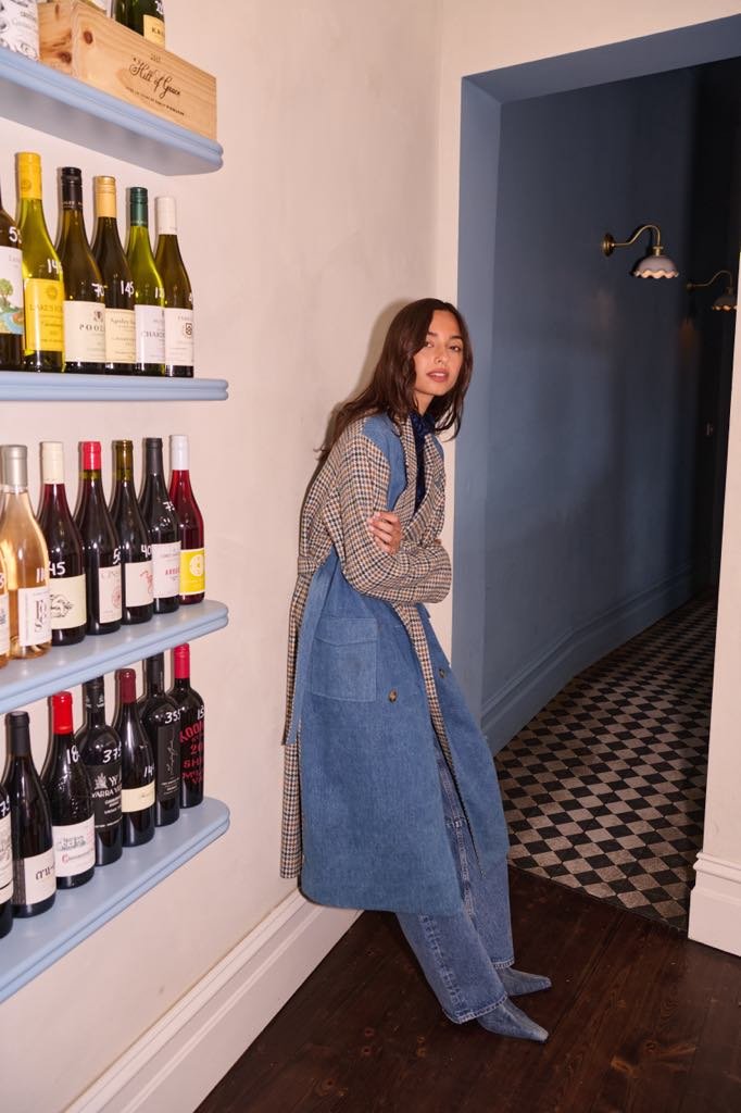 Barry Made II HOLMSON Trench - Denim/Check