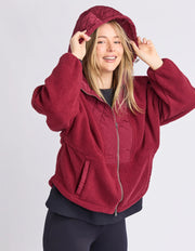 Elm Lifestyle II FREEDOM Quilted Fleece Jacket - plum/zin