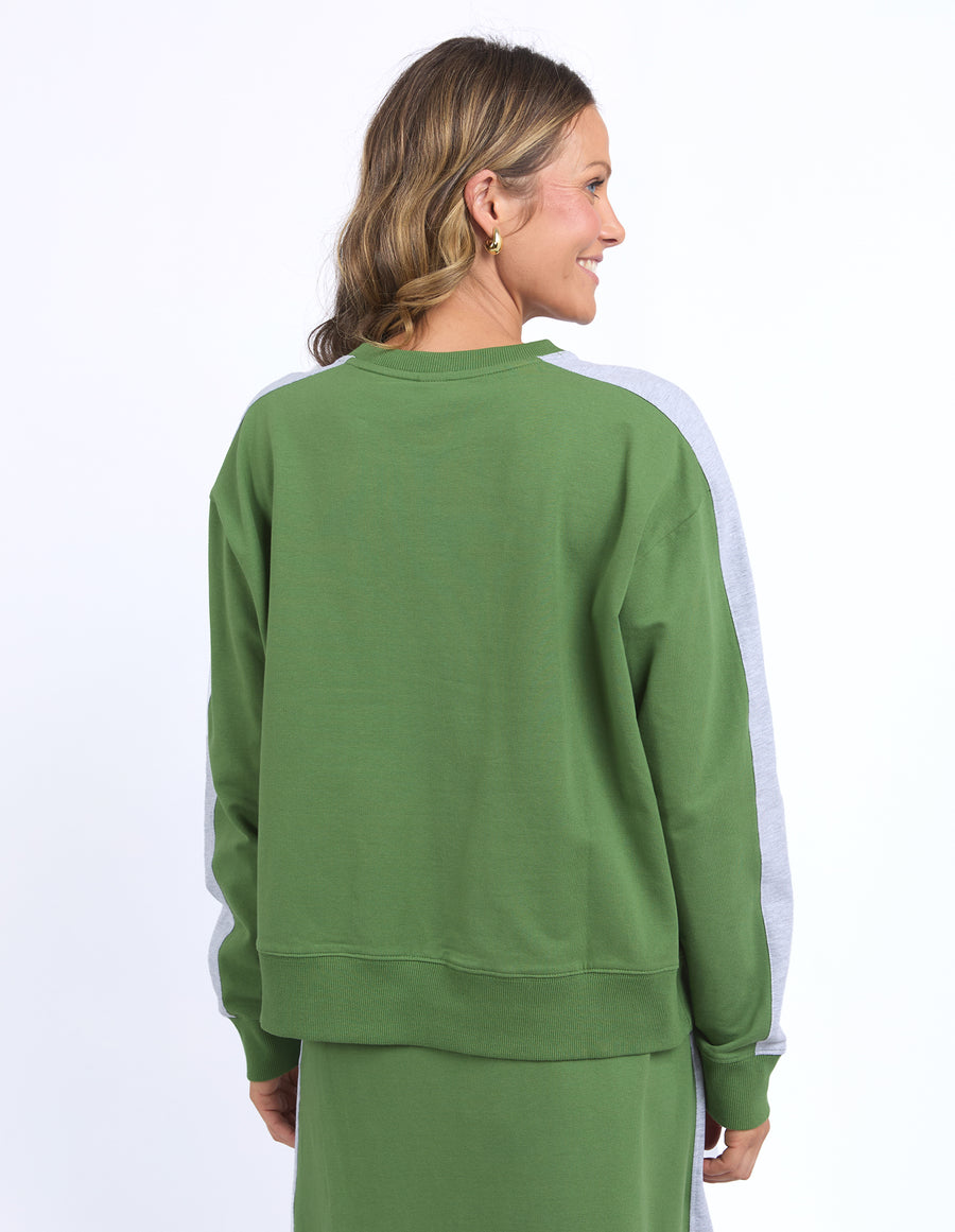 Elm Lifestyle II SLOANE Fleece Crew - cedar green