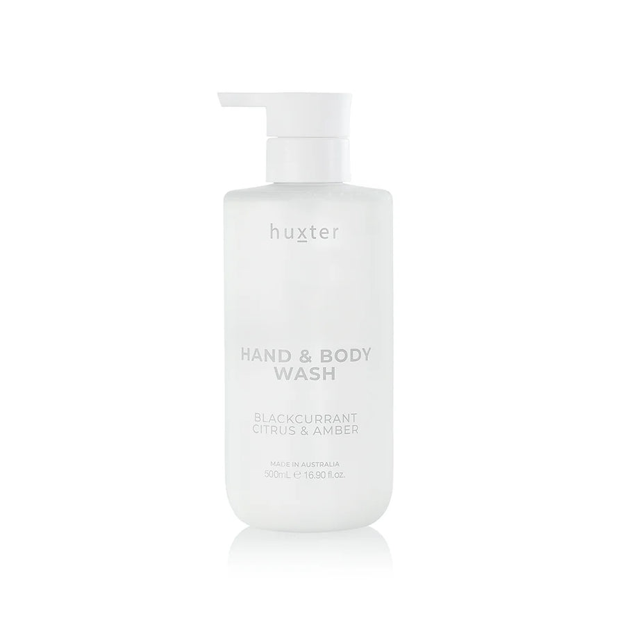 Huxter II Limited Edition Wash and Lotion Gift Set - Includes 500ml Wash & Lotion + White Silicone Tray (Blackcurrant, Citrus & Amber)