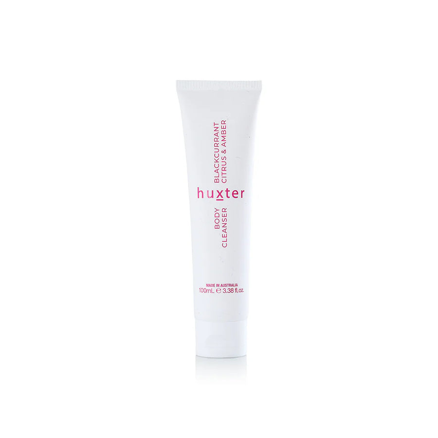 Huxter II Body Care Duo - Xmas Flowers Collection - 100ml Body Cleanser & 100ml Body Cream - Blackcurrant, Citrus & Amber