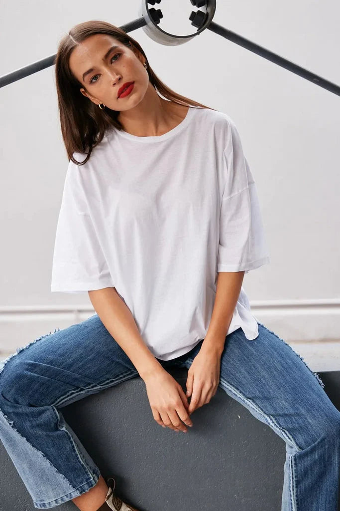 M.A Dainty II PEONY Tee - white