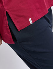 Elm Lifestyle II RENEE L/S Tee - maroon