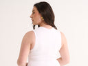 Holly High V Tank - White