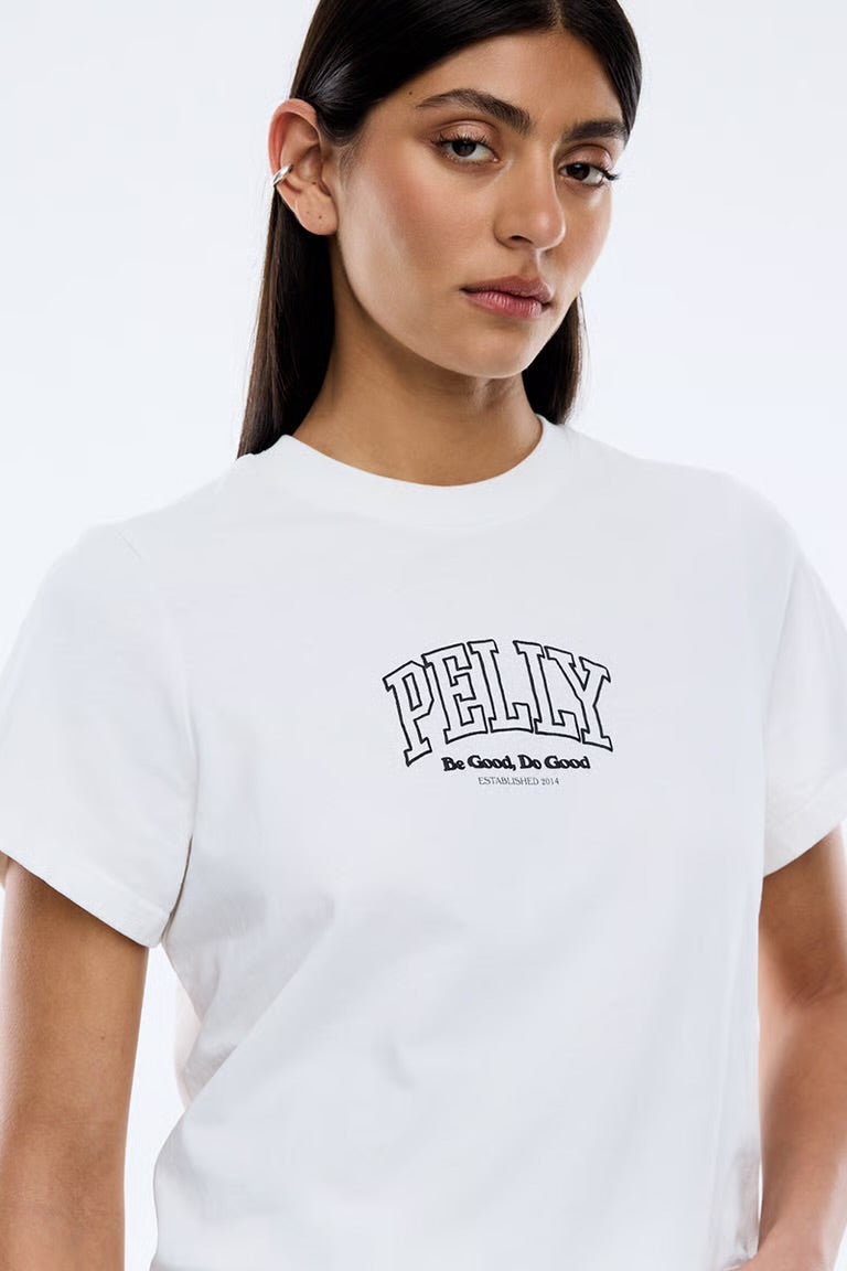 ENA Pelly II DO GOOD BE GOOD Baby Tee - Vintage white