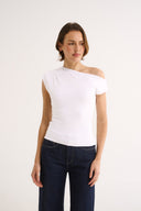 Valentina Off Shoulder Top - White