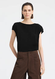 Morrison II AURORA SILK TOP - Black