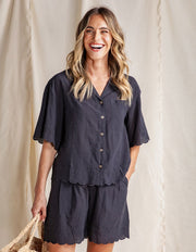 FOXWOOD II Madeleine Shirt - black