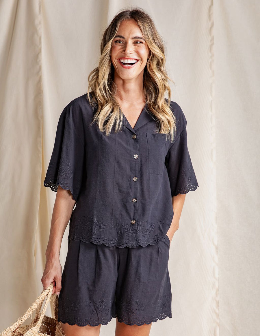 FOXWOOD II Madeleine Shirt - black